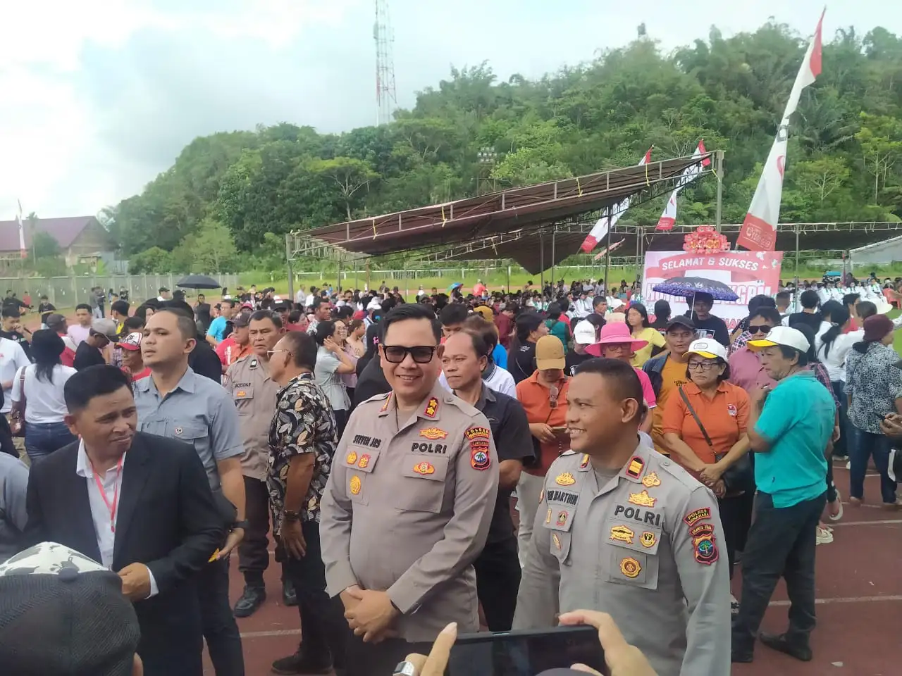 Ribuan Jemaat Padati Stadion SH Sarundajang, Kapolres Minahasa Hadir dalam Perayaan HUT ke-92 KGPM